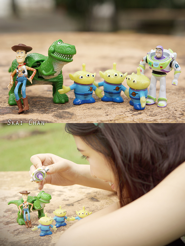 Toy story themed photoshoot with Maisie Chew at Chinese Gardens