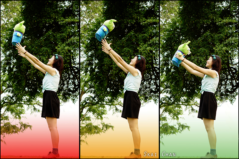 Toy story themed photoshoot with Maisie Chew at Chinese Gardens