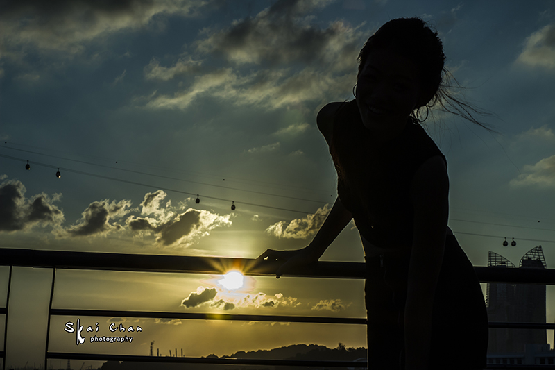 Dance, sunset & silhouette photoshoot with Yongpeck at Sentosa Boardwalk
