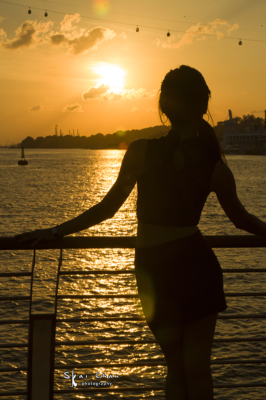 Dance, sunset & silhouette photoshoot with Yongpeck at Sentosa Boardwalk