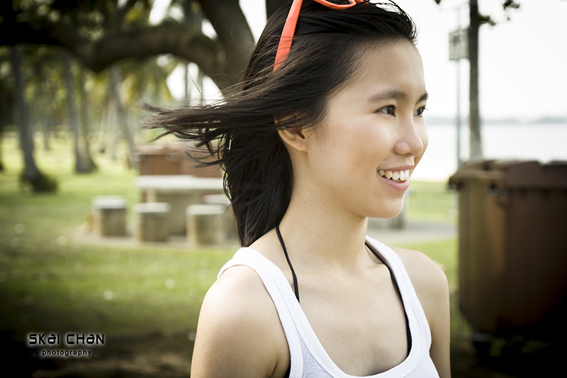 Lifestyle portrait photoshoot with Vanessa Toh at Pasir Ris Park