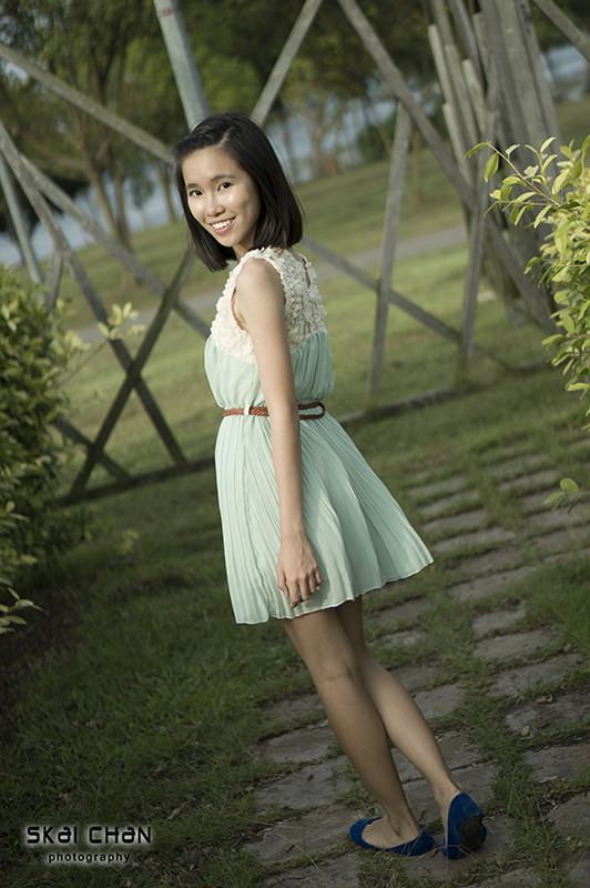 Editorial ukulele photoshoot with Vanessa Toh at Pasir Ris Park