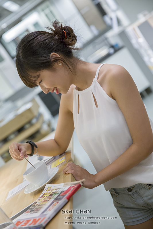 Lifestyle portrait photoshoot with Puang Shujuan at IKEA Alexandra