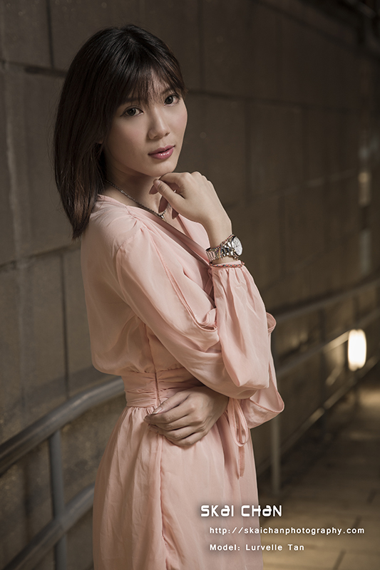 Night fashion photoshoot with Lovelle Cengiya at Clarke Quay