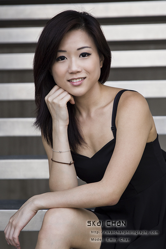 Fashion model portfolio photoshoot with Emily Chan at Marina Barrage