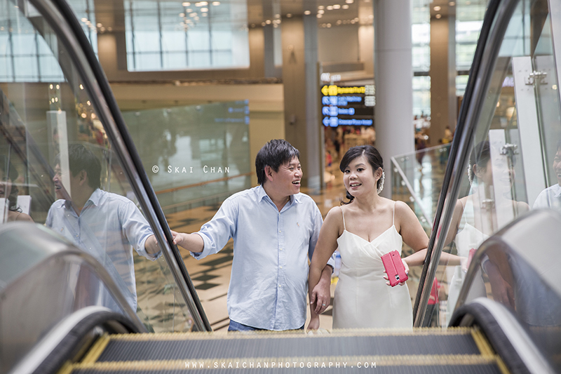 Pre-Wedding photoshoot with Terry & Lynwen at Changi Airport