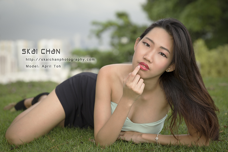 Glamour portrait photoshoot with April at Mount Faber