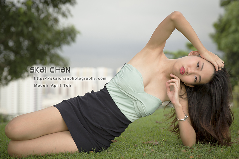 Glamour portrait photoshoot with April at Mount Faber