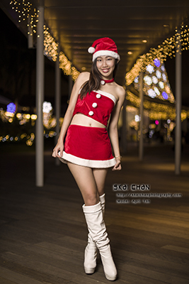 Night Christmas Santarina Themed Photoshoot - April