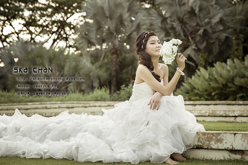 Bridal / Wedding photoshoot with Jessyca at Hortpark