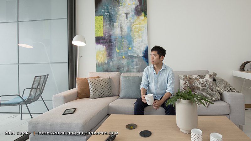 Lifestyle portrait photoshoot with Mitsuya Nakata at Concourse Skyline