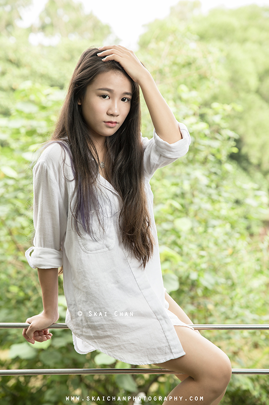 Outdoor fashion photoshoot with Joanne at West Coast Park