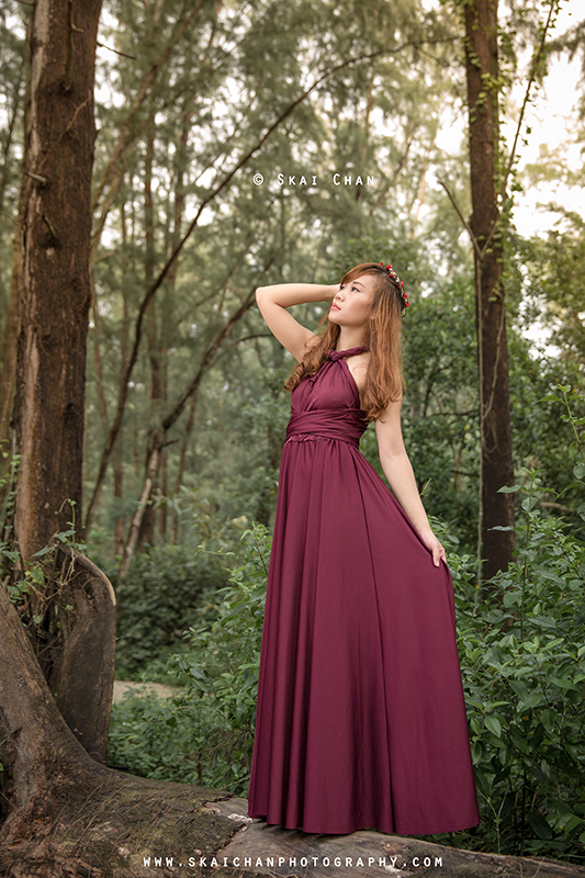Forest themed fashion photoshoot with Beverley Angkangon at Coney Island