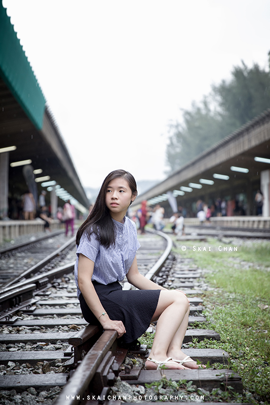 Lifestyle portrait photoshoot with Emilia Yoyo Ngai at Tanjong Pagar Railway Station