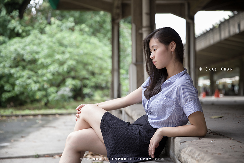 Lifestyle portrait photoshoot with Emilia Yoyo Ngai at Tanjong Pagar Railway Station