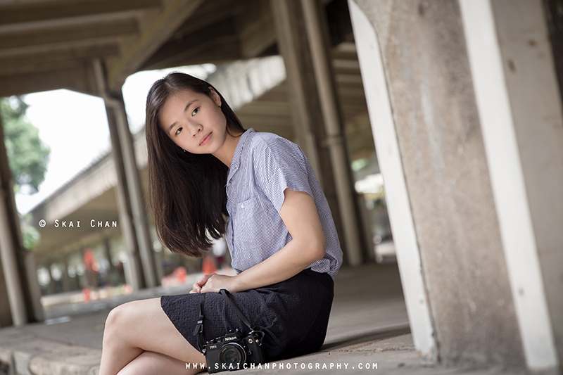 Lifestyle portrait photoshoot with Emilia Yoyo Ngai at Tanjong Pagar Railway Station