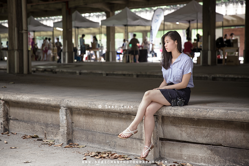 Lifestyle portrait photoshoot with Emilia Yoyo Ngai at Tanjong Pagar Railway Station