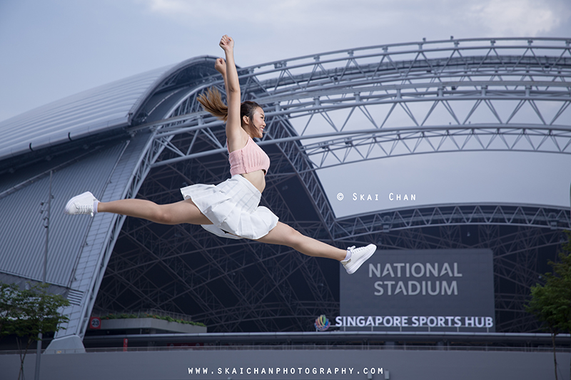 Cheerleading & dance photoshoot with Jasmine Tan at Kallang Wave Mall