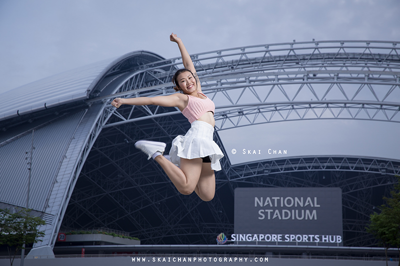 Cheerleading & dance photoshoot with Jasmine Tan at Kallang Wave Mall
