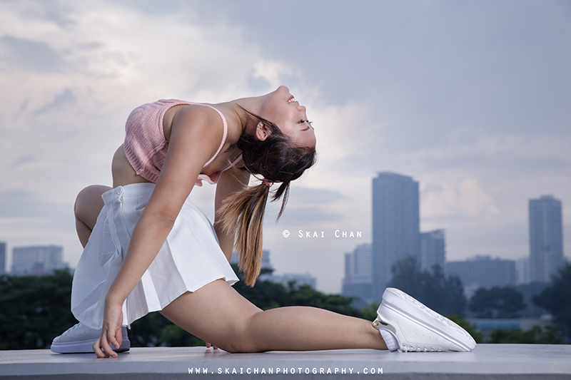Cheerleading & dance photoshoot with Jasmine Tan at Kallang Wave Mall