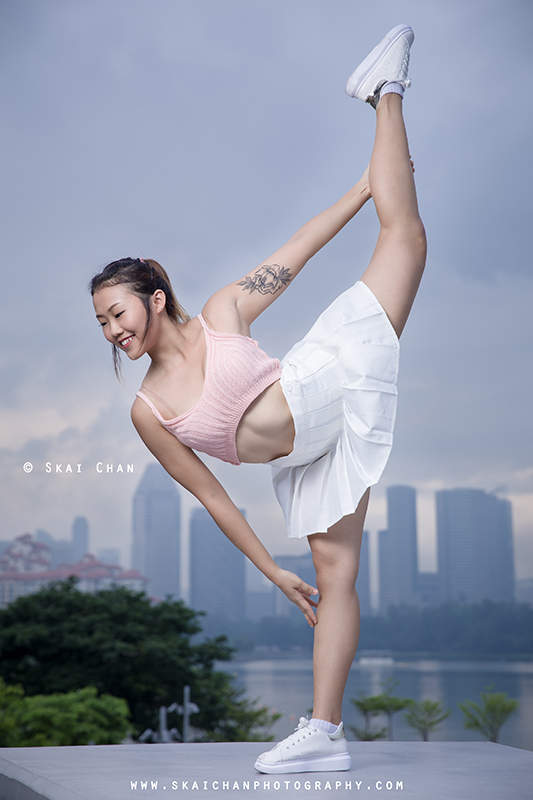 Cheerleading & dance photoshoot with Jasmine Tan at Kallang Wave Mall