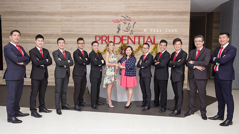 Corporate group photoshoot with DPG (Prudential) at Prudential @ Scotts