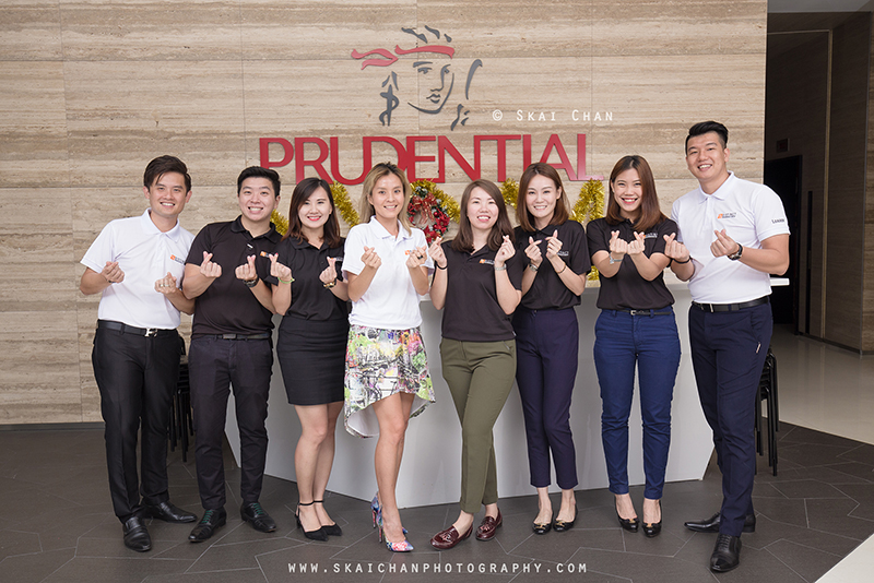 Corporate group photoshoot with DPG (Prudential) at Prudential @ Scotts
