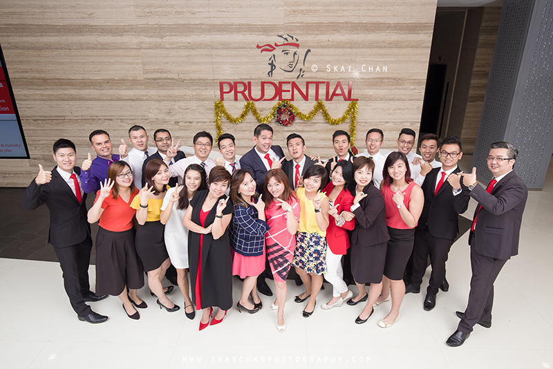 Corporate group photoshoot with DPG (Prudential) at Prudential @ Scotts