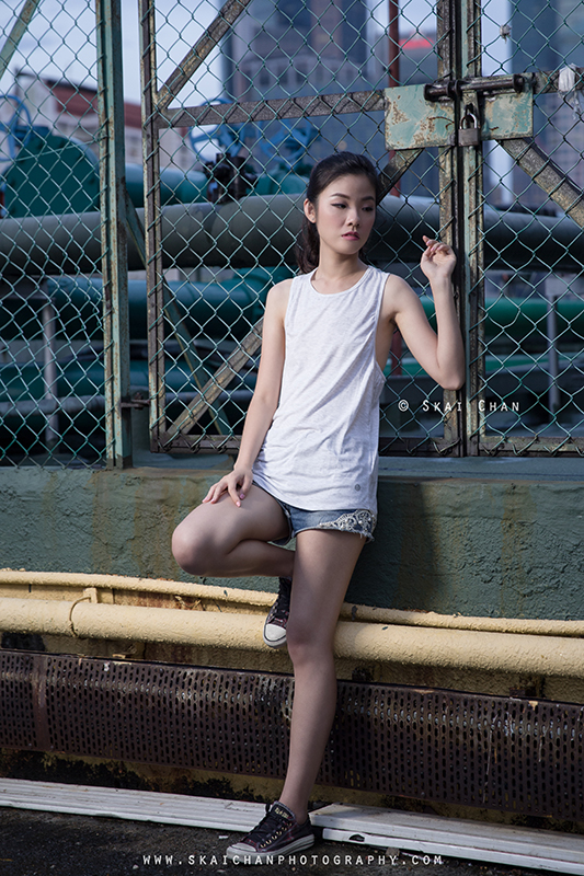 Fashion photoshoot with Angela Ni at LePark, People's Park Complex