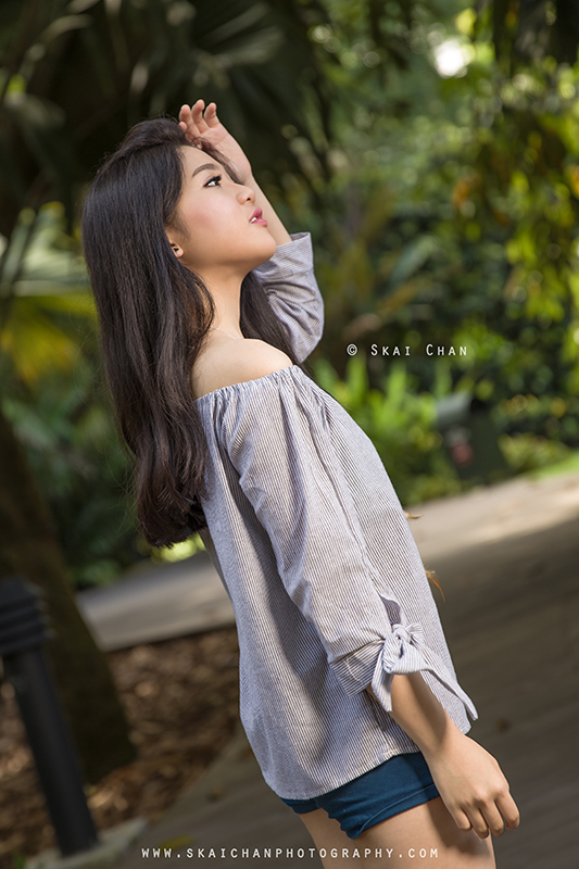 Lifestyle botanical garden photoshoot with Erica Chan at Singapore Botanic Gardens