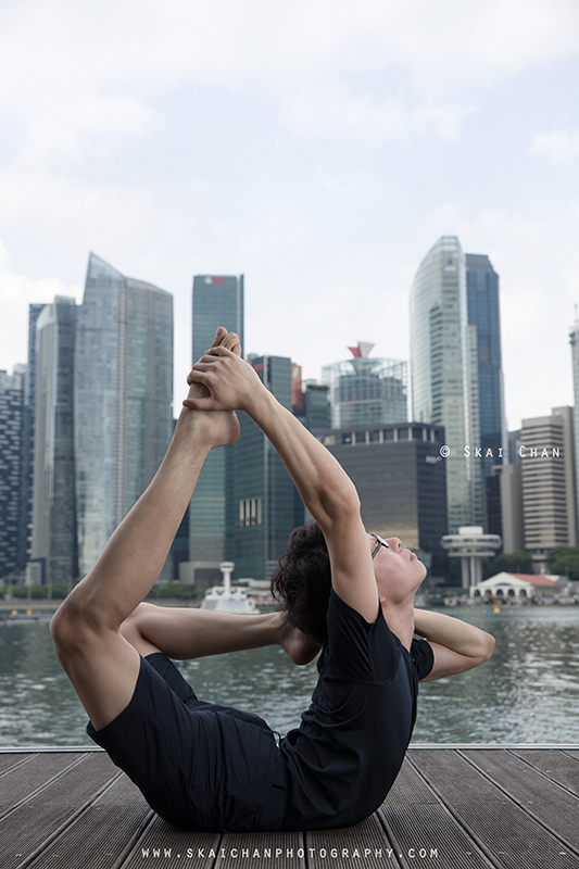 Outdoor Yoga portrait photoshoot with Bai Jia Wang at Marina Bay Sands Outdoor Yoga portrait photoshoot with Bai Jia Wang at Marina Bay Sands