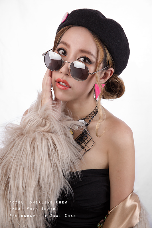 Cool beauty fashion portrait photoshoot with Shirlene Chew at Tanjong Pagar