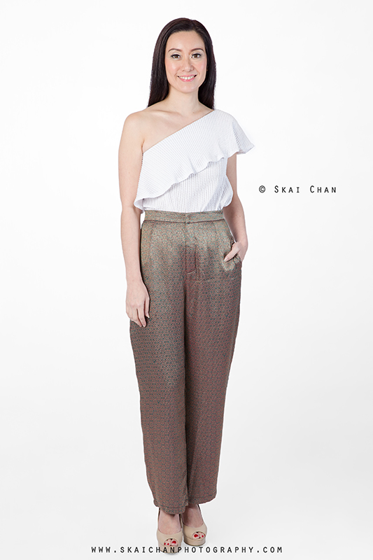 Commercial fashion catalogue photoshoot with Priscilla Tang for Singapore Fashion Runway at Enabling Village