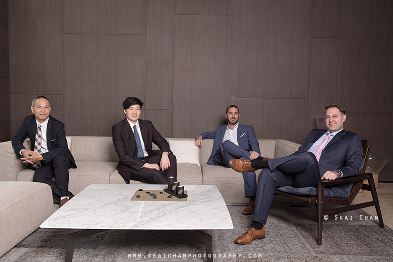 Corporate business group photoshoot with Infunde Development at Corals at Keppel Bay