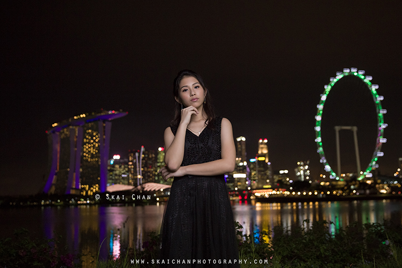 Night violin portrait photoshoot with Ha Eun at Gardens by the Bay East Night violin portrait photoshoot with Ha Eun at Gardens by the Bay East