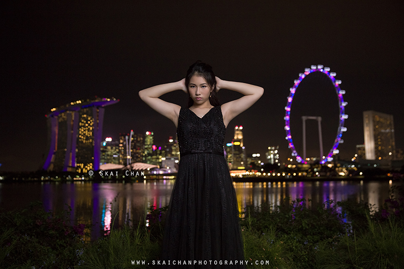 Night violin portrait photoshoot with Ha Eun at Gardens by the Bay East Night violin portrait photoshoot with Ha Eun at Gardens by the Bay East