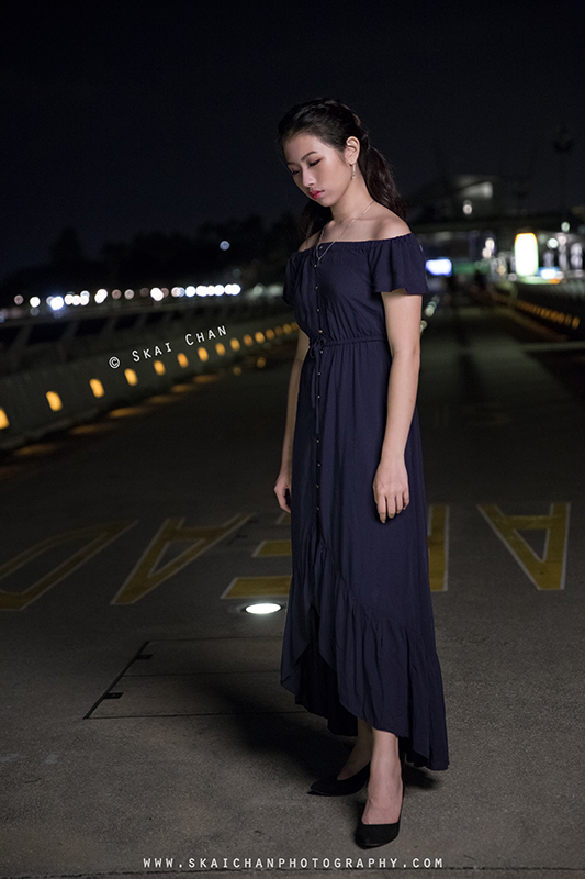 Night violin portrait photoshoot with Ha Eun at Marina Bridge Night violin portrait photoshoot with Ha Eun at Marina Bridge