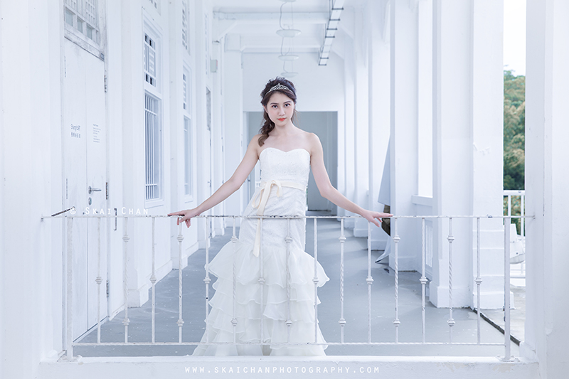 Bridal / Wedding photoshoot with Hilary at Gillman Barracks