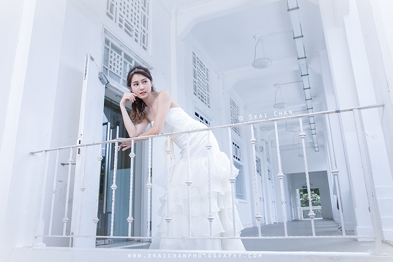 Bridal / Wedding photoshoot with Hilary at Gillman Barracks