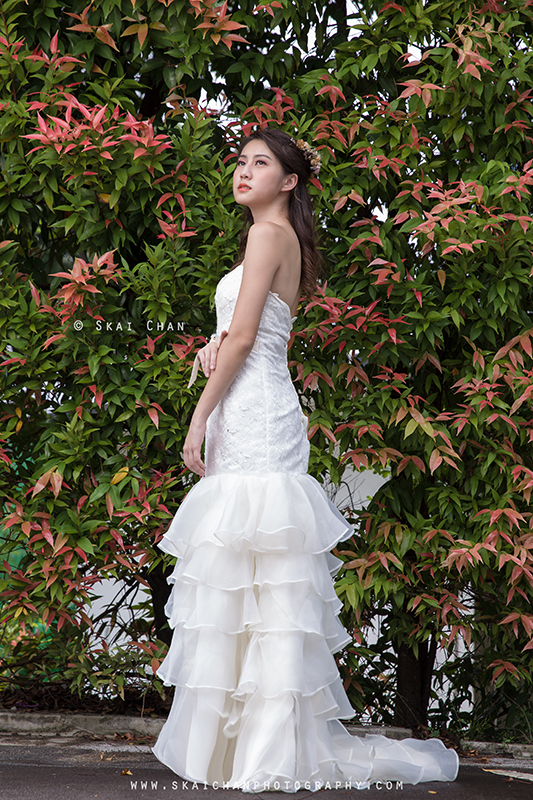 Bridal / Wedding photoshoot with Hilary at Gillman Barracks