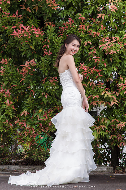 Bridal / Wedding photoshoot with Hilary at Gillman Barracks