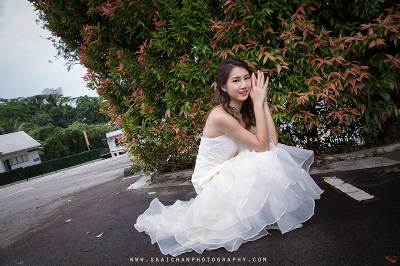 Bridal / Wedding photoshoot with Hilary at Gillman Barracks