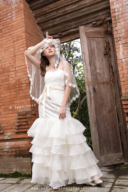 Bridal / Wedding photoshoot with Hilary at Gillman Barracks
