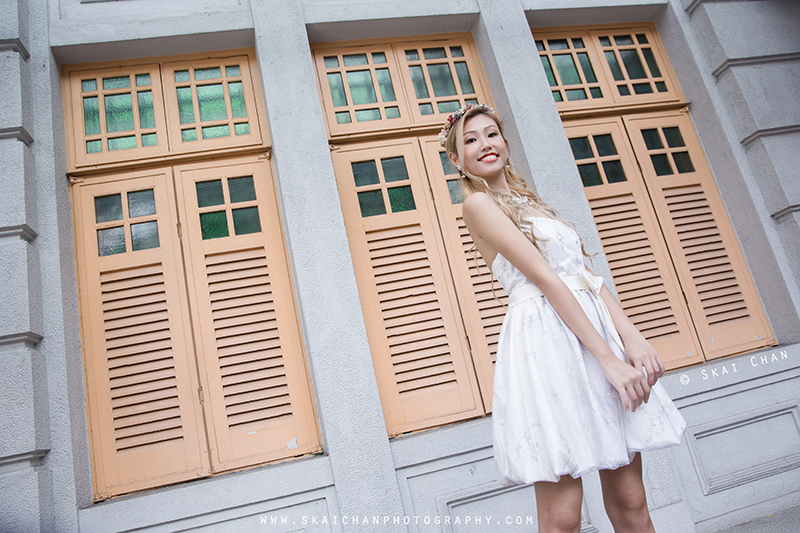Bridal / Wedding photoshoot with Ng Shinyi at Hill Street & Clarke Quay