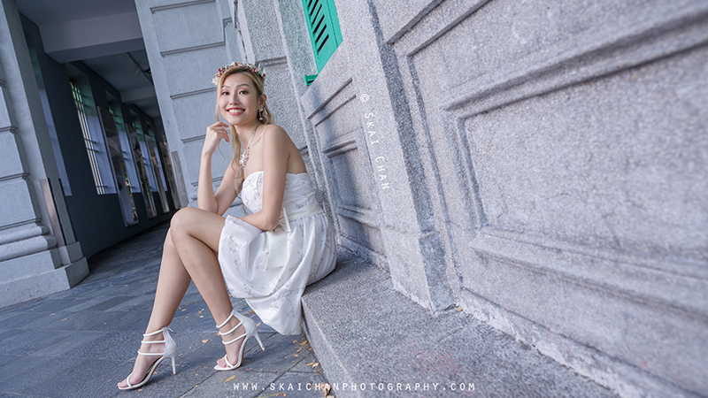 Bridal / Wedding photoshoot with Ng Shinyi at Hill Street & Clarke Quay