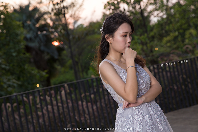 Night bridal / wedding photoshoot with Siaw Jo at HortPark