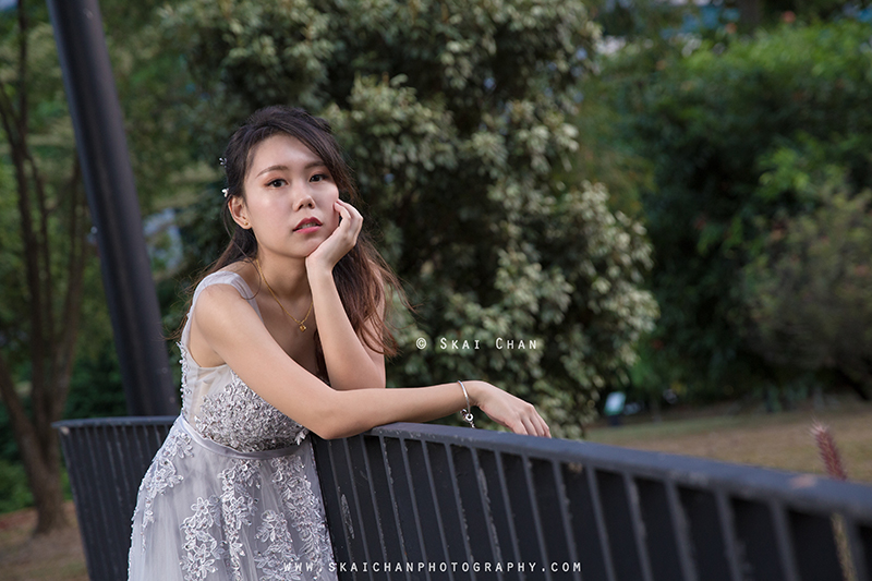 Night bridal / wedding photoshoot with Siaw Jo at HortPark