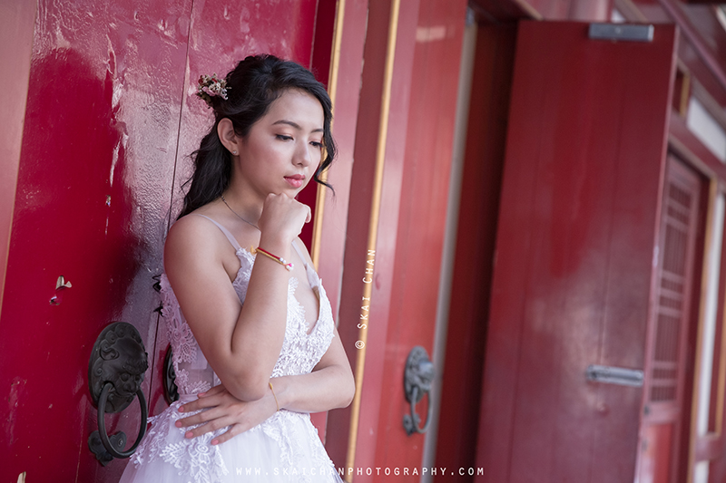 Bridal / Wedding photoshoot with Khin Thuzar Kyaw at Chinatown Buddha Tooth Relic Temple