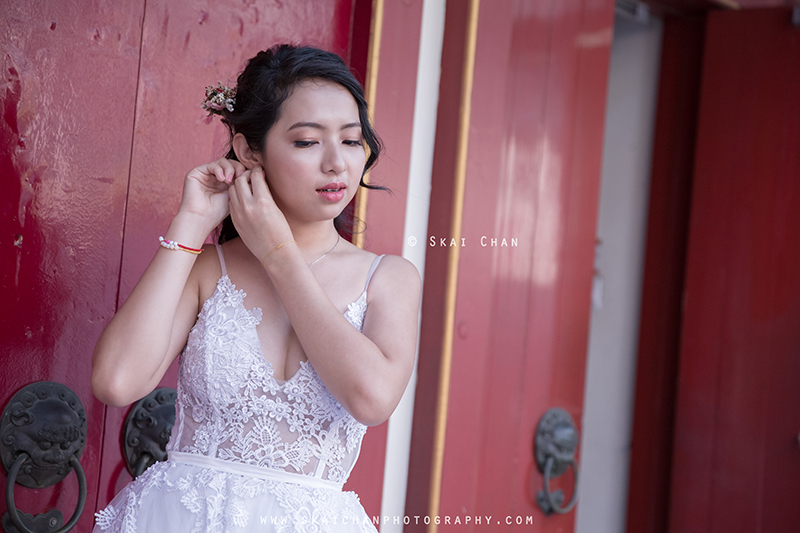 Bridal / Wedding photoshoot with Khin Thuzar Kyaw at Chinatown Buddha Tooth Relic Temple