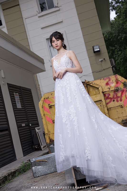 Bridal / Wedding photoshoot with Hilary at Pearl's Hill Terrace